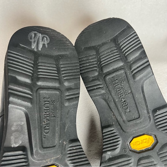 Samuel Hubbard Shoe Mens Founder Leather Black Lace Up Casual Vibram Sole 9.5 - Picture 13 of 15